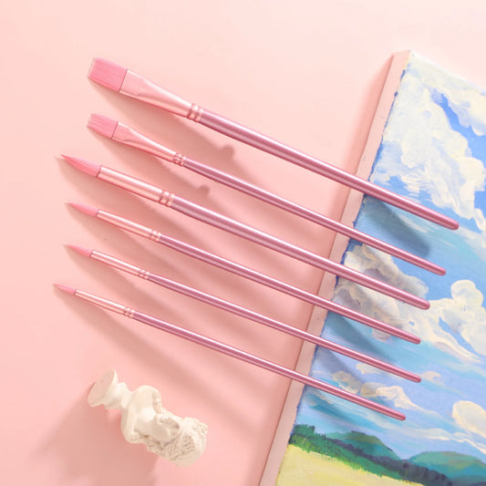 Bview Art 4 Professional Watercolor Brush Macaron Colors Nylon Hair Peaceful Pleasures Health and Wellness
