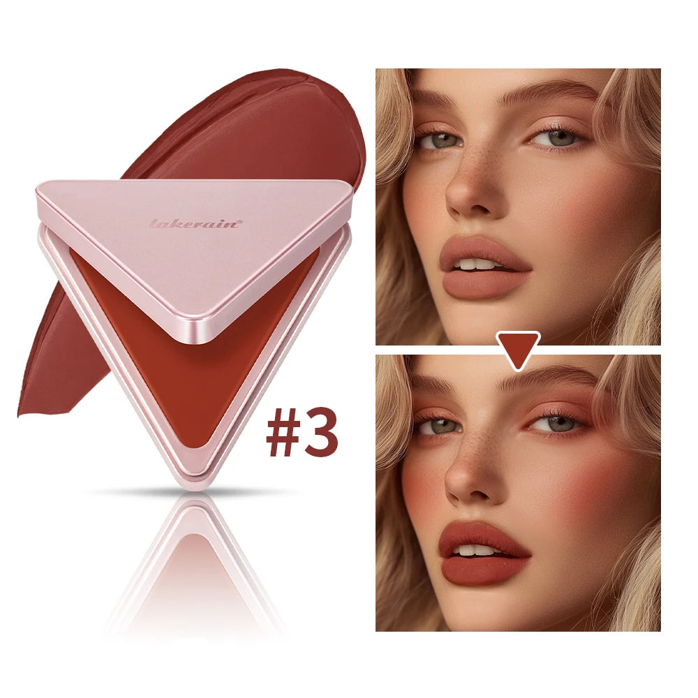 Higher Standard Satin Matte Cream Blush Long-Lasting Makeup Blush Brightening Low Saturation Shrinking and Expanding Natural Peaceful Pleasures Health and Wellness