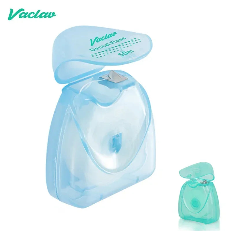 Portable 50m Tooth Cleaner Dental Floss Oral Care Hygiene Supplies With Box Peaceful Pleasures Health and Wellness