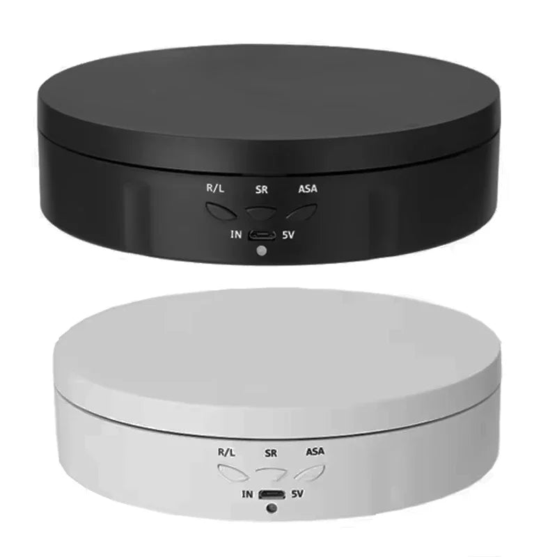 Motorised Rotating Mirror Display Stand,360 Degree Turntable, Jewellery Holder,USB Power Supply, Rotating Shooting, Three Speeds Peaceful Pleasures Health and Wellness