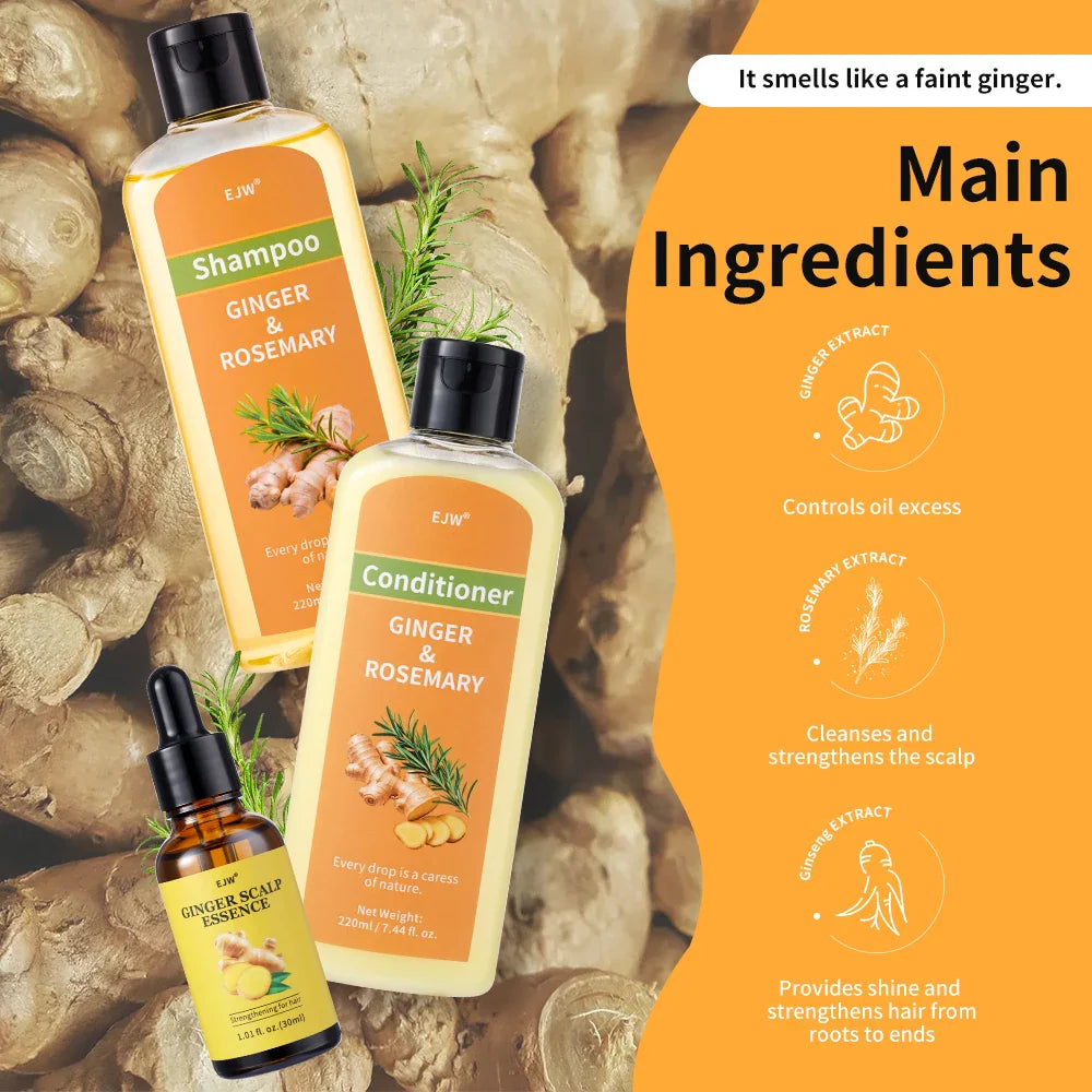 Ginger Shampoo & Conditioner Set for Thinning Hair | Men & Women