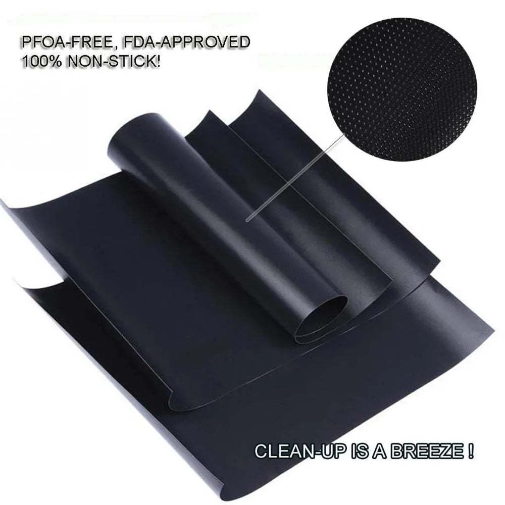 BBQ Grill Mat – Non-Stick, Heat Resistant & Reusable 40x33cm