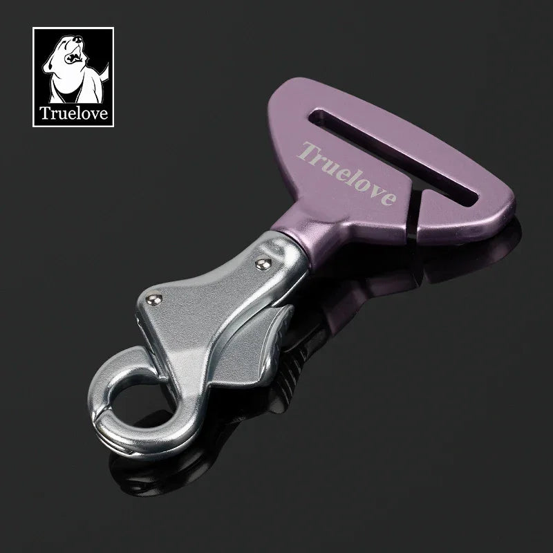 Truelove Pet All Car Seat Belt Safety Buckle with Collar or Harness High-quality Lightweight Aluminium Alloy Portable TLM1993 Peaceful Pleasures Health and Wellness Regal Orhid Free Size france