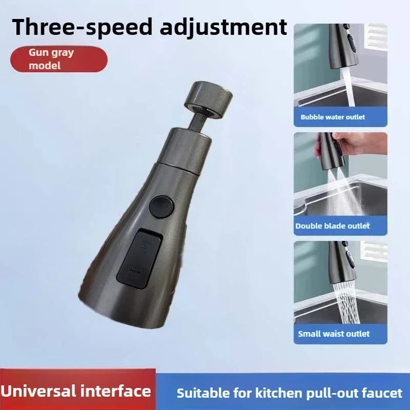360° Rotating Faucet Extender – 3-Mode Water Saving Spray Head