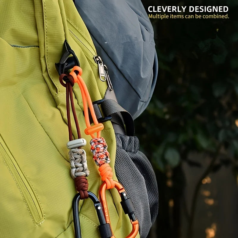 Paracord Water Bottle Holder Carabiner Clip | Hiking & Camping
