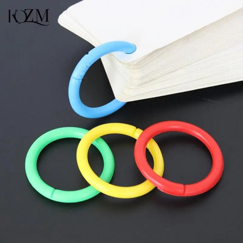 20Pcs 28mm Plastic Loose Leaf Binder Rings | DIY Notebook Albums