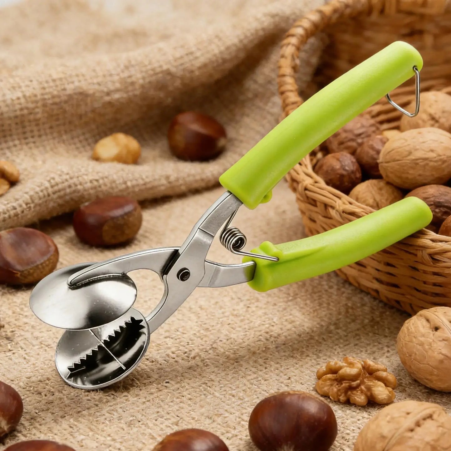 Stainless Steel Chestnut Cutter & Walnut Nut Cracker Tool