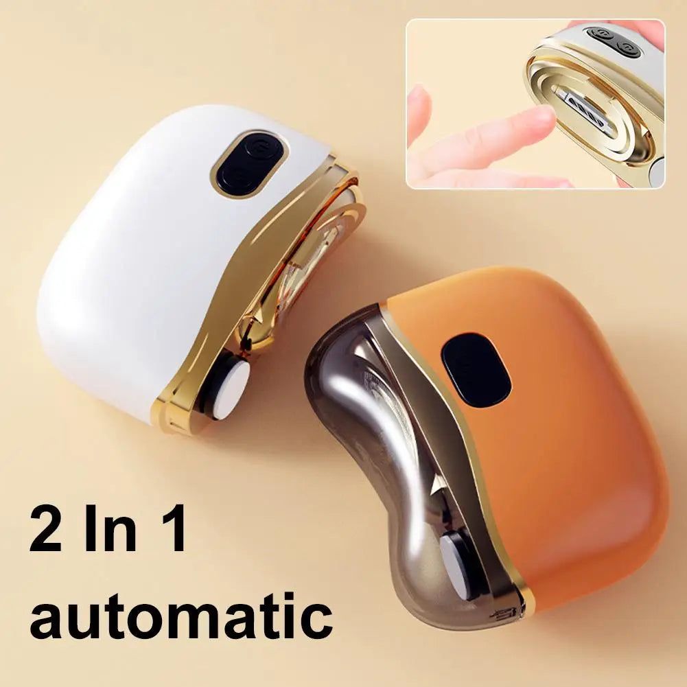 2-in-1 Electric Nail Clipper & Polisher | Rechargeable, Baby Safe Electric Nail Clipper Peaceful Pleasures Health and Wellness