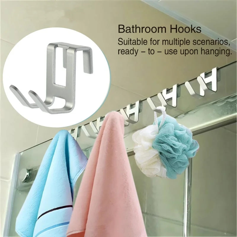 Space Aluminum H-Shape Door Hook – Bathroom & Kitchen Storage