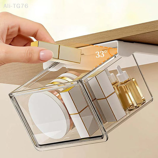 Clear Cosmetic Storage Box | Makeup & Bathroom Organizer Cosmetic Storage Box Peaceful Pleasures Health and Wellness