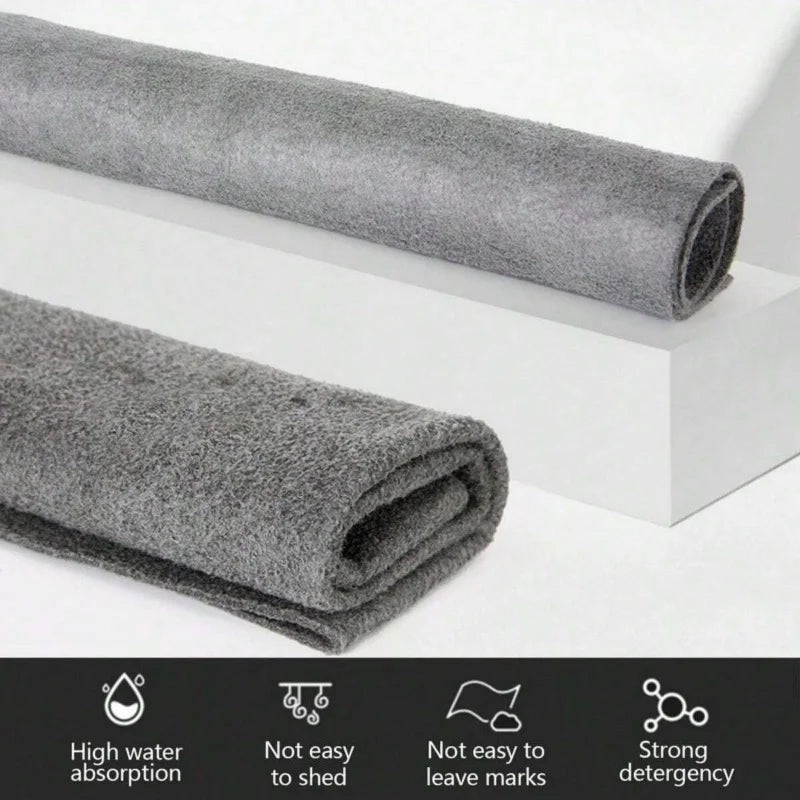 5-Pack Thickened Microfiber Cleaning Cloths | Streak-Free Glass