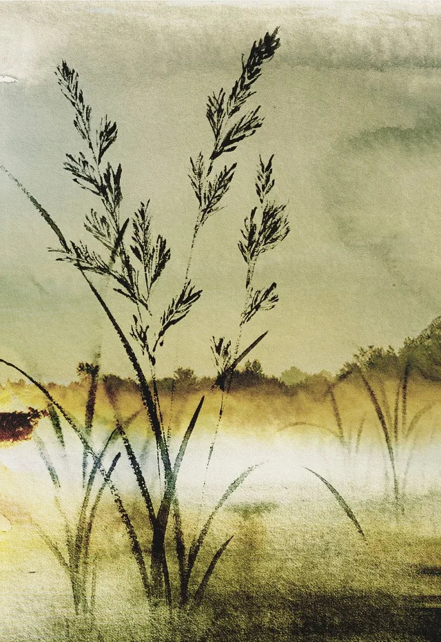 Japanese Vintage Watercolour Landscape Canvas Wall Art Print