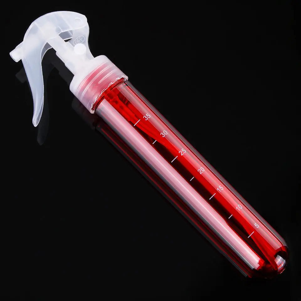 Transparent Colorful Spray Bottle Mini Plastic Thumb Watering Can Portable High Pressure Refillable Bottle Beauty Salon Tools Peaceful Pleasures Health and Wellness Red CN