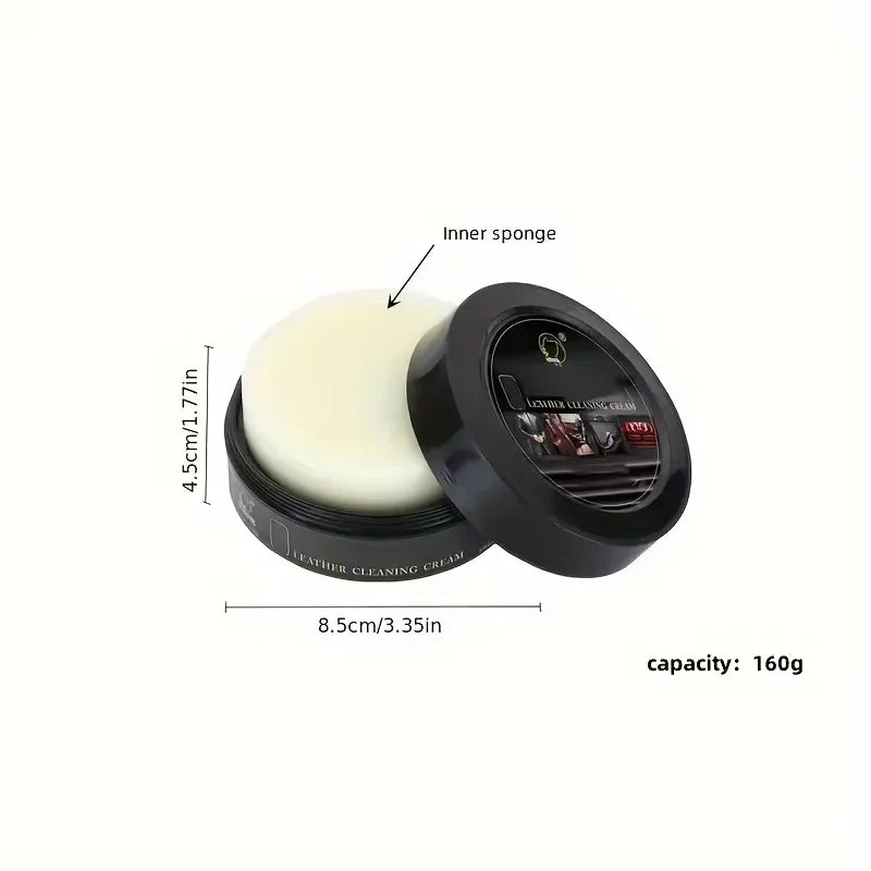 Cleaning Cream Easy to Clean Multi-functional Leather Cleaning and Maintenance Cream Leather Sofa Bag Care Cream Peaceful Pleasures Health and Wellness