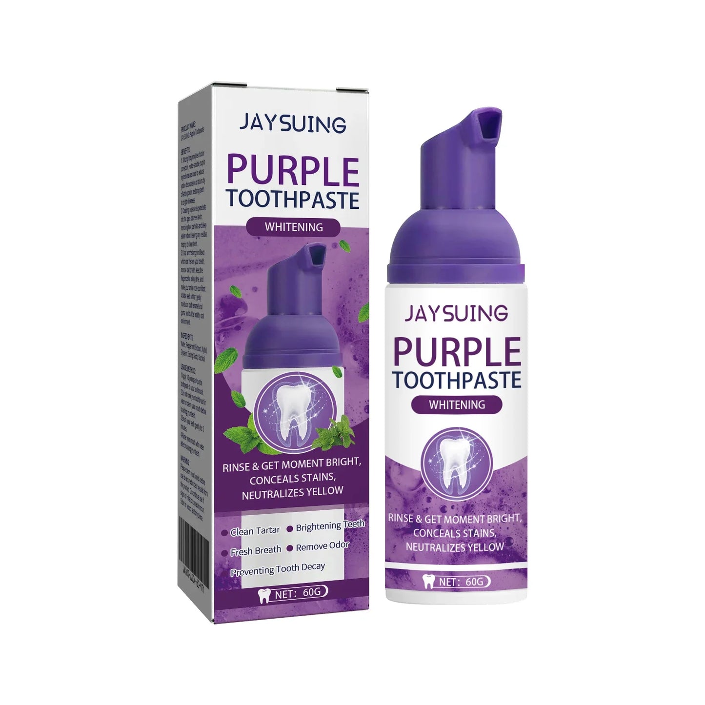 Purple Toothpaste Whitening Serum – Bright Smile & Fresh Breath