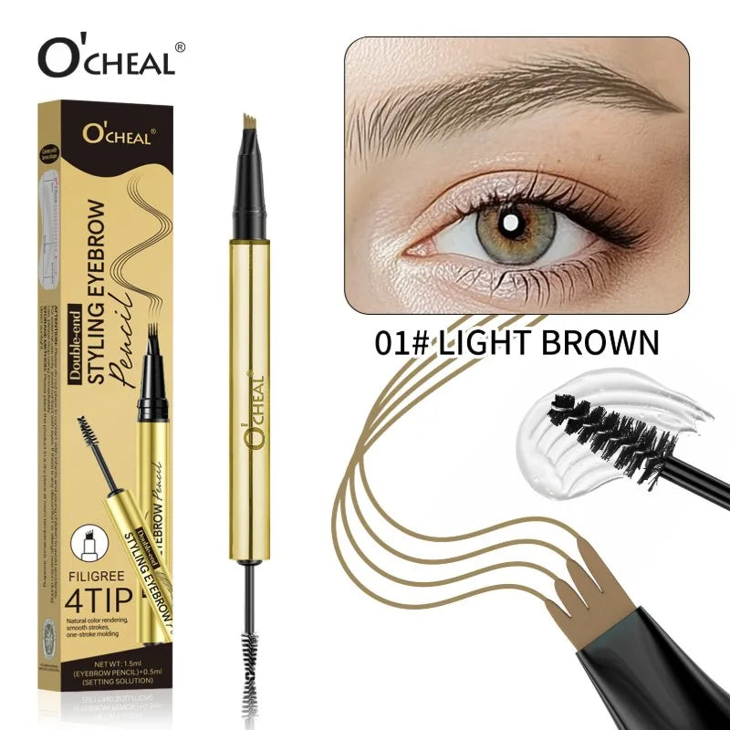 O'CHEAL 3D Feathery Brow Gel & Pencil Set – Waterproof