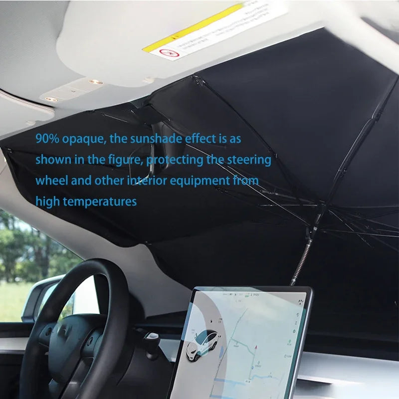 Car Sunshade Retractable Sunscreen for Windshield Peaceful Pleasures Health and Wellness