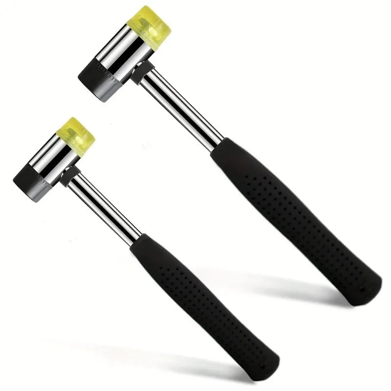Soft Plastic Double-Sided Rubber Mallet for Jewelry Leather Craft Woodwork & Flooring Installation - Durable Hammer Peaceful Pleasures Health and Wellness