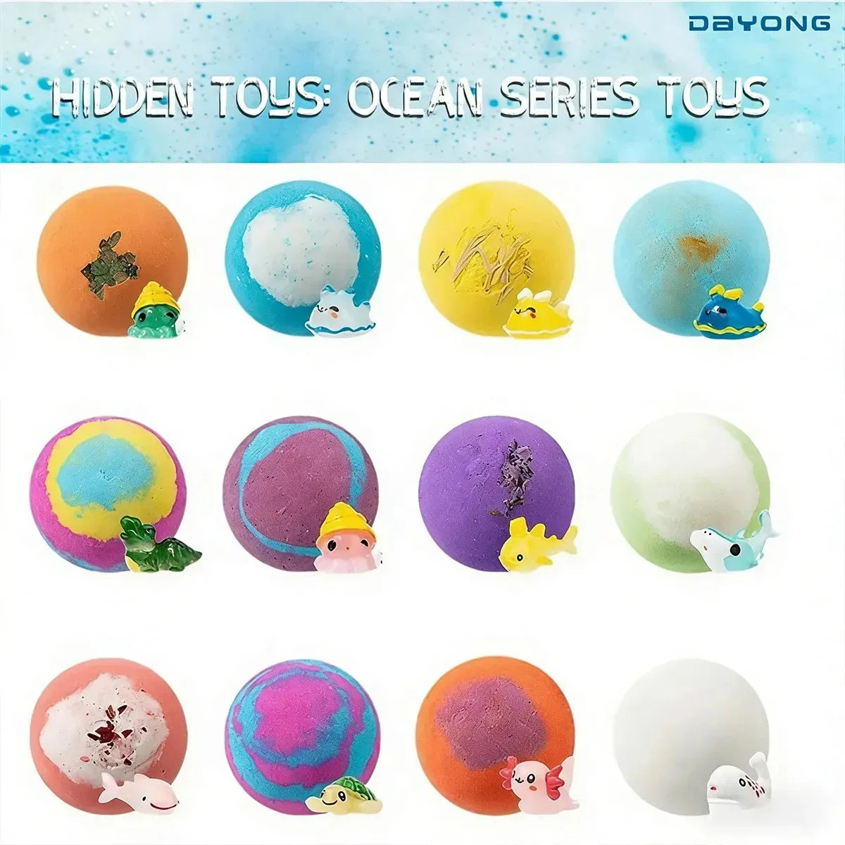 Kids Surprise Bath Balls with Toy Inside – Fun Bubble Bath Set