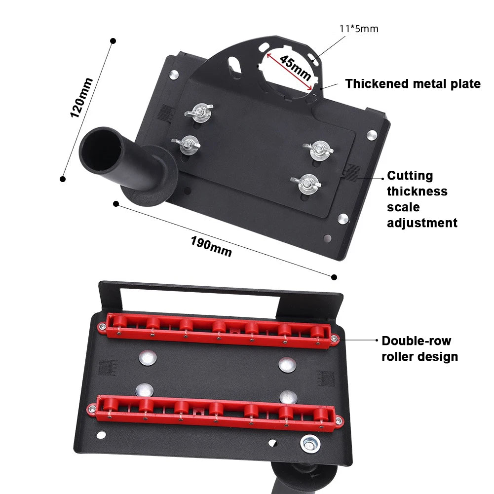 100-Type Angle Grinder Stand Universal Chamfering Tool 45° Tile Chamferer Tiling Cutting Bracket for Tile Stone Wood Marble Peaceful Pleasures Health and Wellness