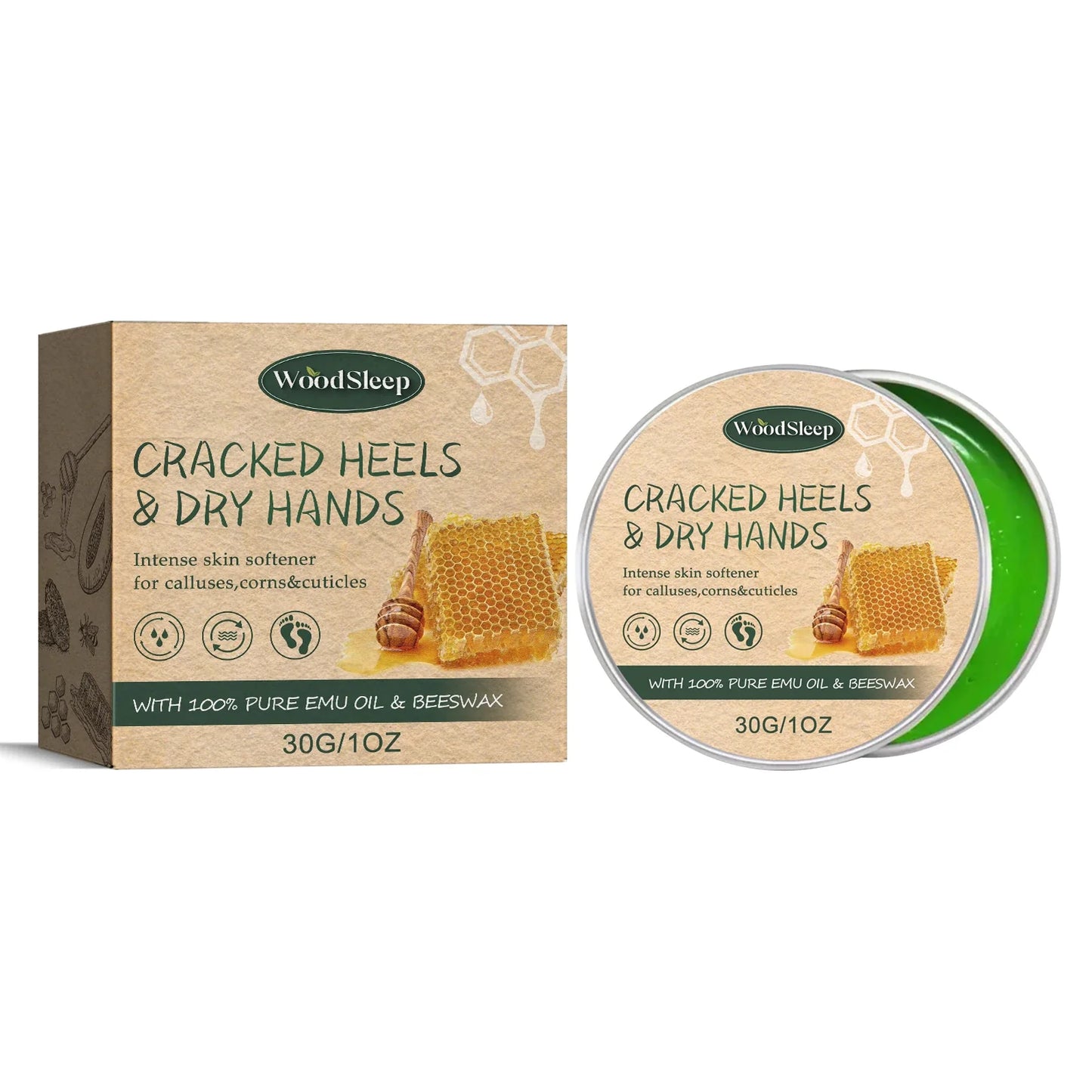 WOODSLEEP Cracked Heel & Hand Repair Cream – Deep Moisturizer