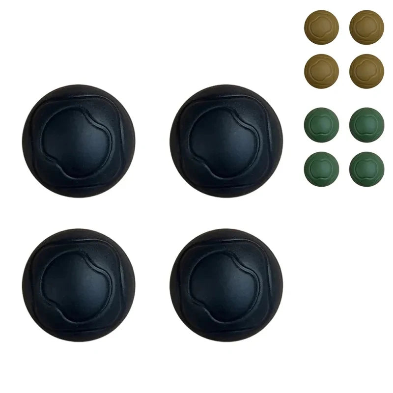 Outdoor camping chair silicone cover anti-slip anti-sink anti-wear moon chair RV camping accessories spring summer autumn winter Peaceful Pleasures Health and Wellness 4PCS BLACK
