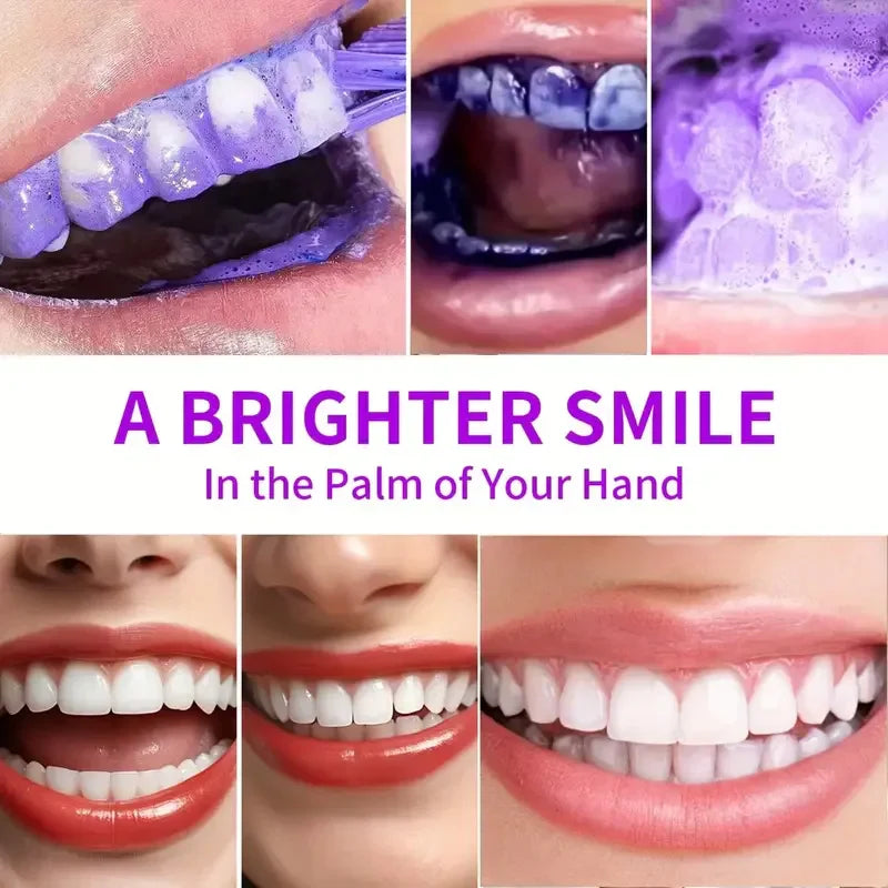 Purple Teeth Whitening Toothpaste – Apatite, Sulfate-Free, 100g