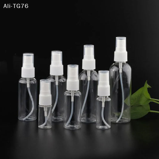 Clear Refillable Travel Spray Bottle – Mini Plastic Atomizer Travel Spray Bottle Peaceful Pleasures Health and Wellness
