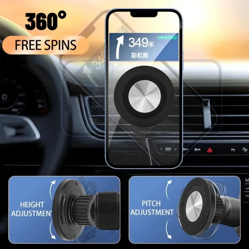 2026 For MagSafe Car Mount Accessories Universal Magnetic Car Phone Holder Parts Suitable for 17mm Ball Head Base Magnet Bracket Peaceful Pleasures Health and Wellness