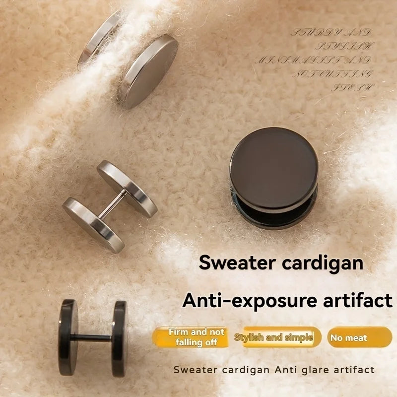 Simple Screw Buckle Anti-light Button Seam-free Removable Design