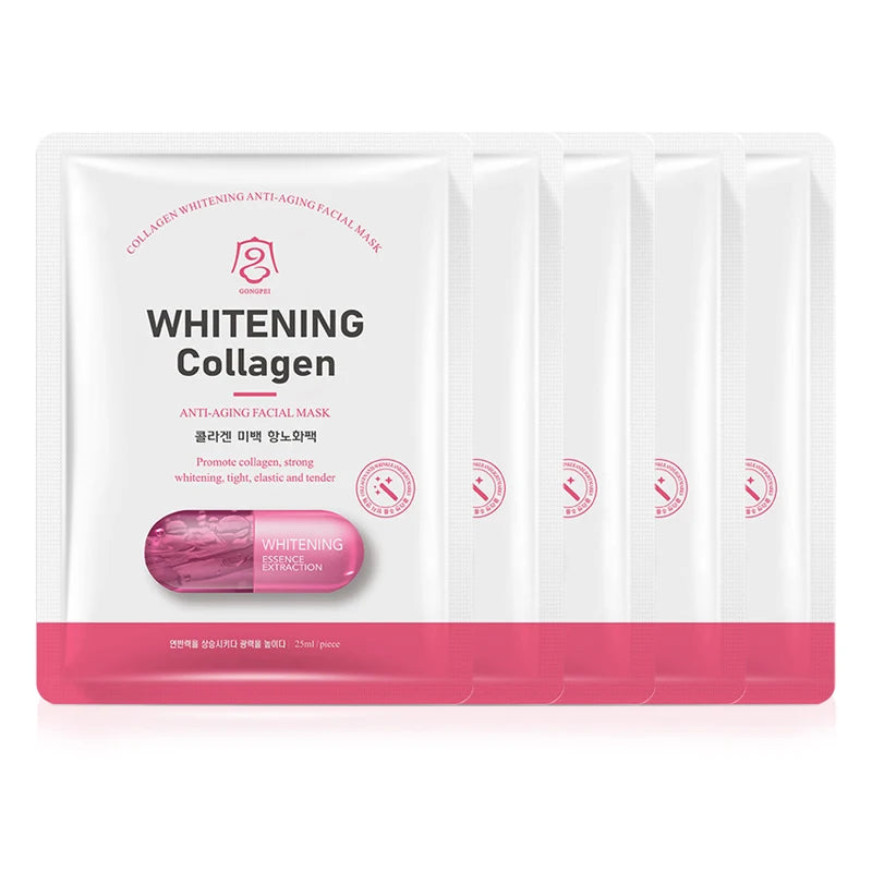 GONGPEI Whitening Sheet Mask 5pcs | Nicotinamide Anti-Aging