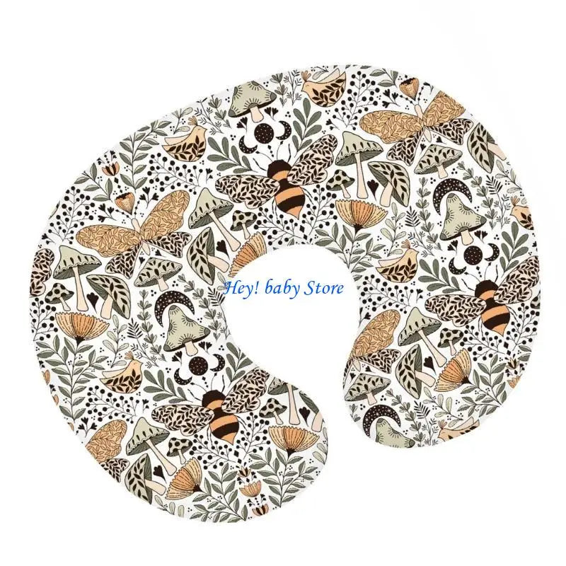 Breastfeeding Pillow Cover – Soft Print Nursing Slipcover