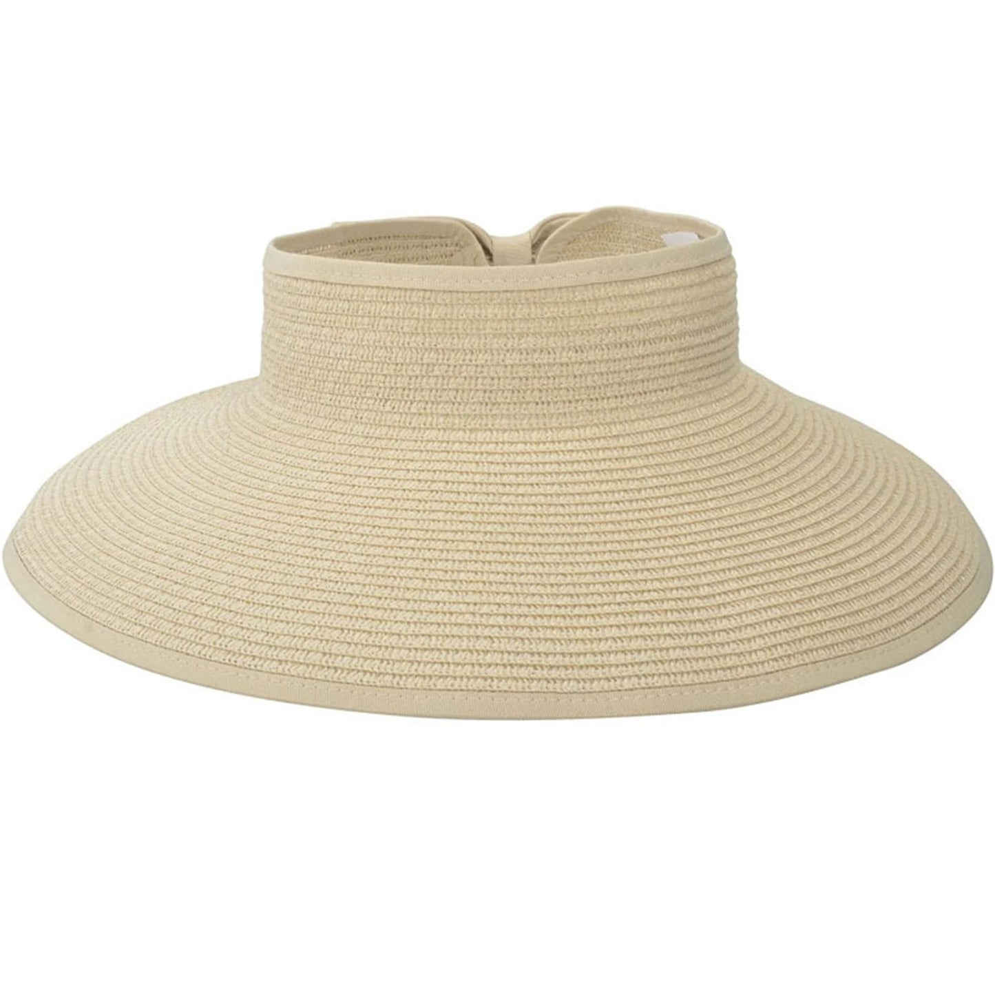Women's Foldable Wide Brim Straw Sun Hat – UV Protection