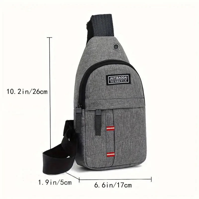 Men's and women's adjustable breast pockets, single-shoulder diagonal cross Oxford fabric breast pockets Peaceful Pleasures Health and Wellness