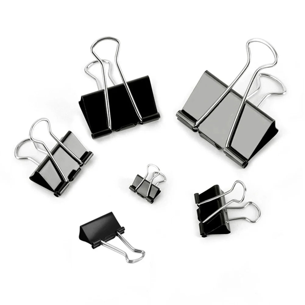Metal Binder Clips 10-Pack – Fold Back Clamps 15–32mm