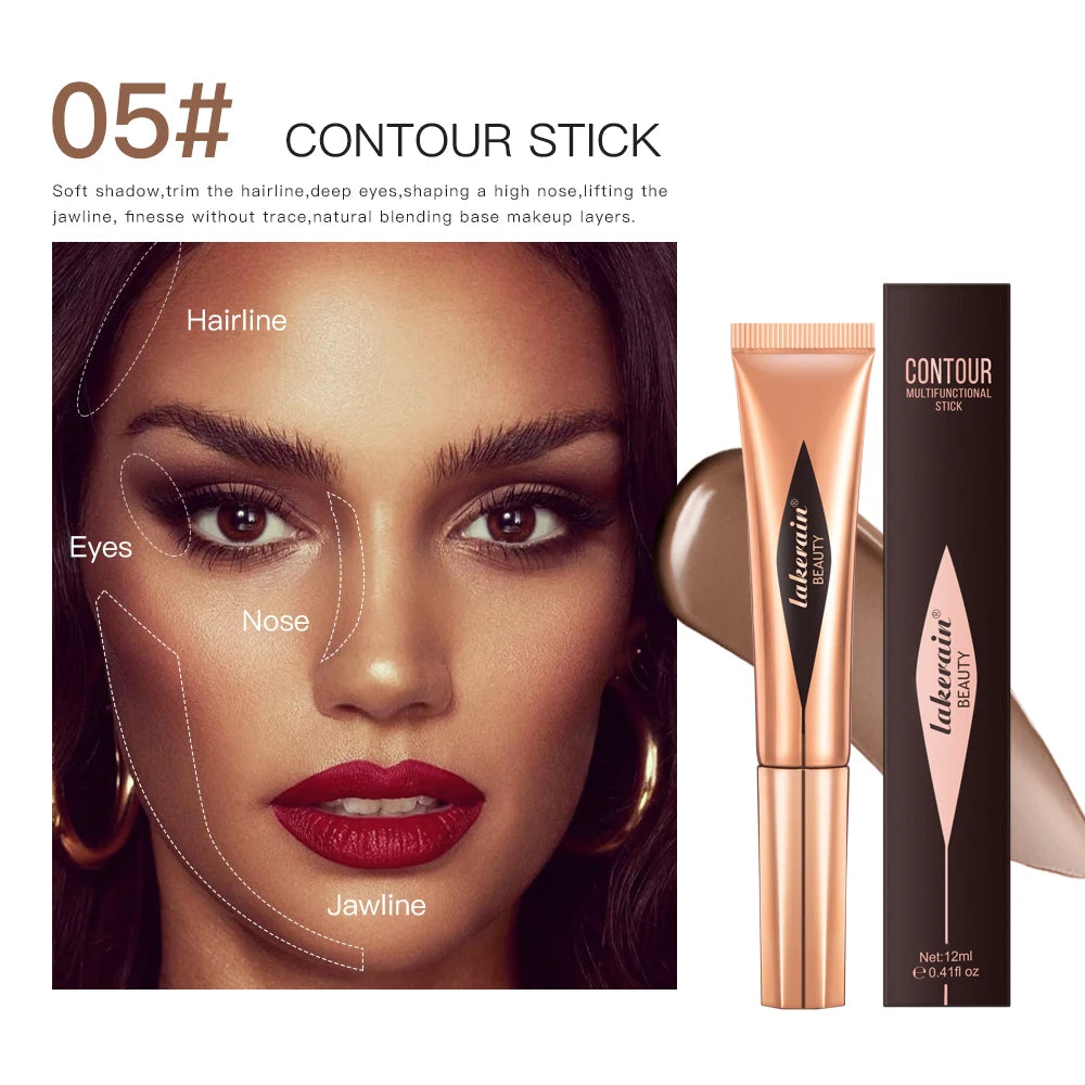 Liquid Contouring Highlighter Stick Matte Brightening Primer Highlighter Nose Shadow Silhouette Small V Face Blush Highlight Peaceful Pleasures Health and Wellness 05 CONTOUR STICK