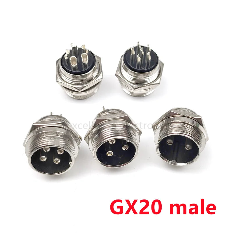 GX16 GX12 GX20 2P/3/4/5/6/7/8 Pin Female Male Air Aviation Connector Power Cable Electrical Plug Socket Peaceful Pleasures Health and Wellness GX20 male 6p