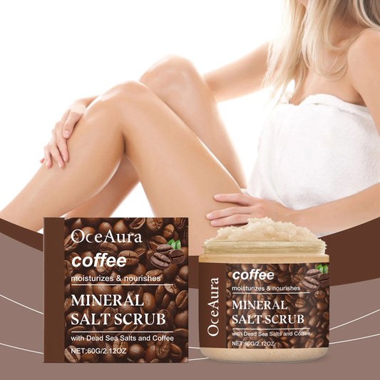 OceAura Coffee Exfoliating Body Scrub | Smooth Skin 60g Body Exfoliating Scrub Peaceful Pleasures Health and Wellness