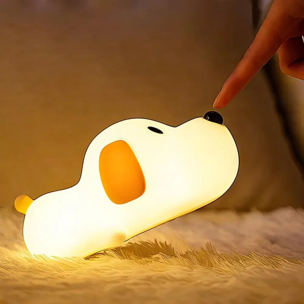 Animal Silicone Night Light – Rechargeable LED Kids Bedside Lamp