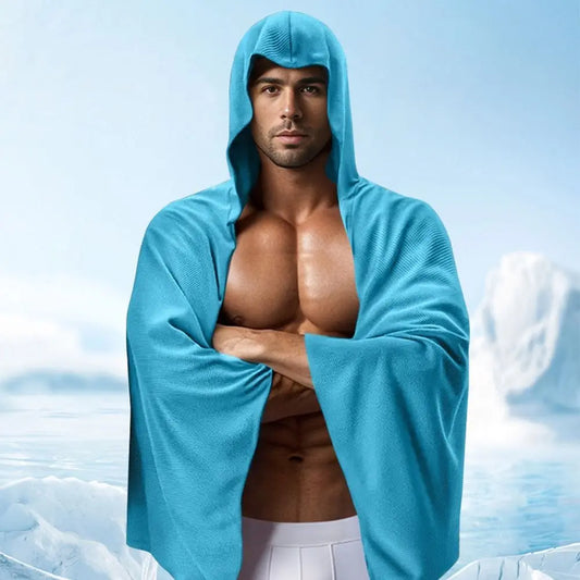 Beach Hooded Poncho Towel | Quick-Dry Microfiber Surf Wrap Beach Poncho Towel Peaceful Pleasures Health and Wellness