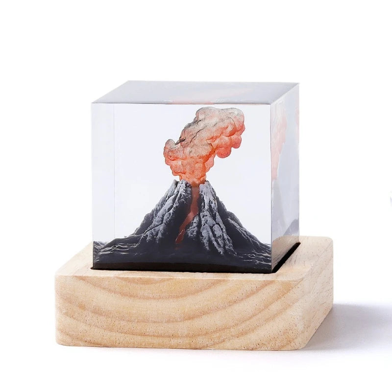 DIY Resin Mushroom Cloud Night Light | Handmade Desk Décor Resin Night Light Peaceful Pleasures Health and Wellness