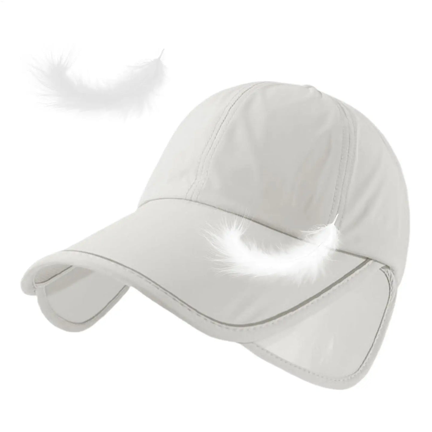 Women's Wide Brim UV Sun Hat – Adjustable Beach Visor