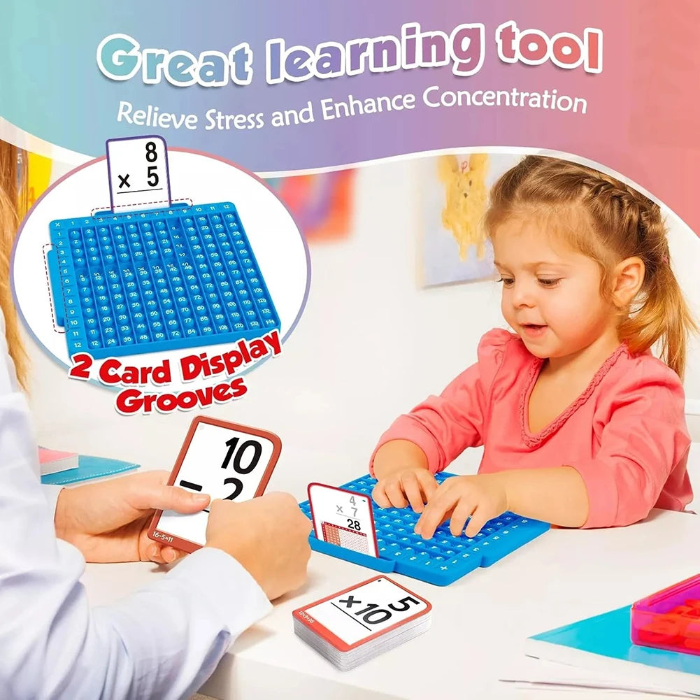 Math Flash Cards & Fidget Mat Set – 288 Cards for Kids