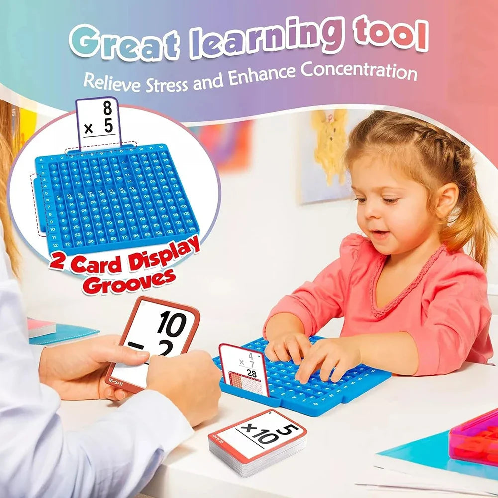 Math Fidget Toy & 288 Flash Cards Set for Kids | Ages 3+
