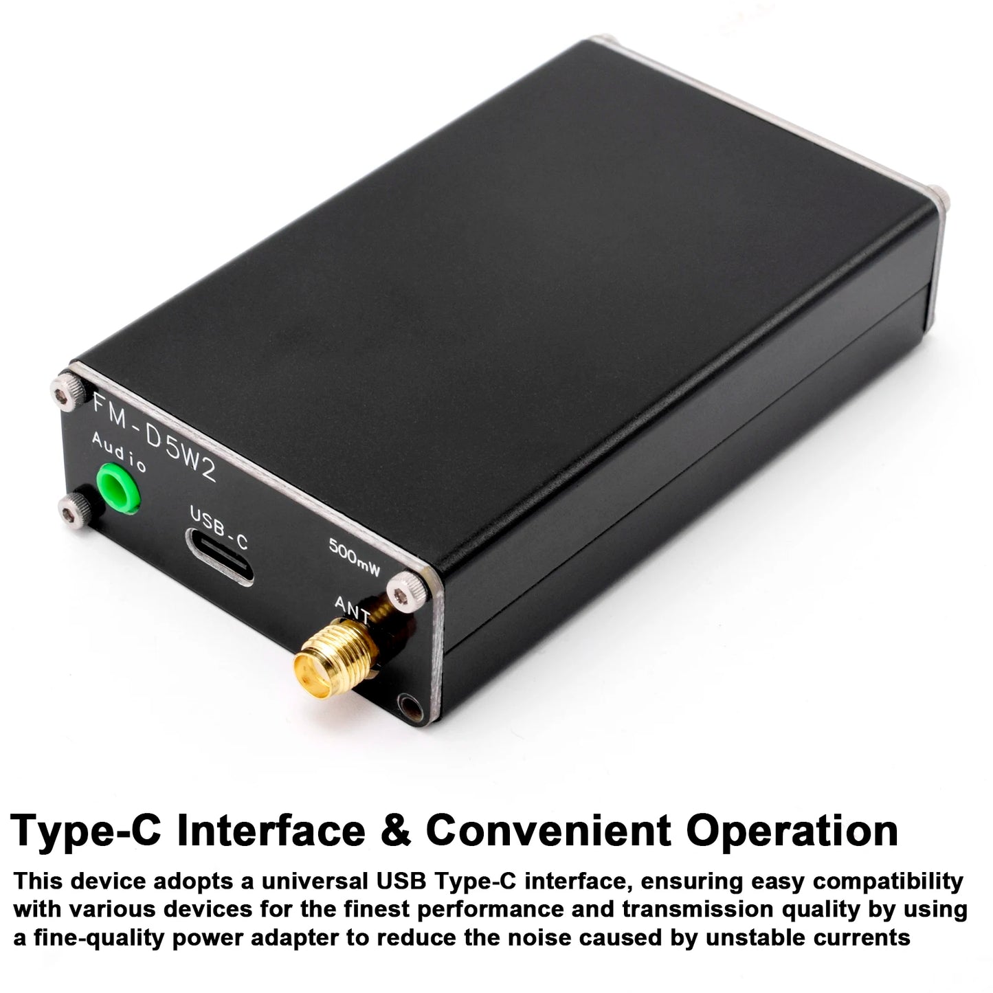 2km 0 5W FM Transmitter 76M-108Mhz Digital Display Stereo Transmit