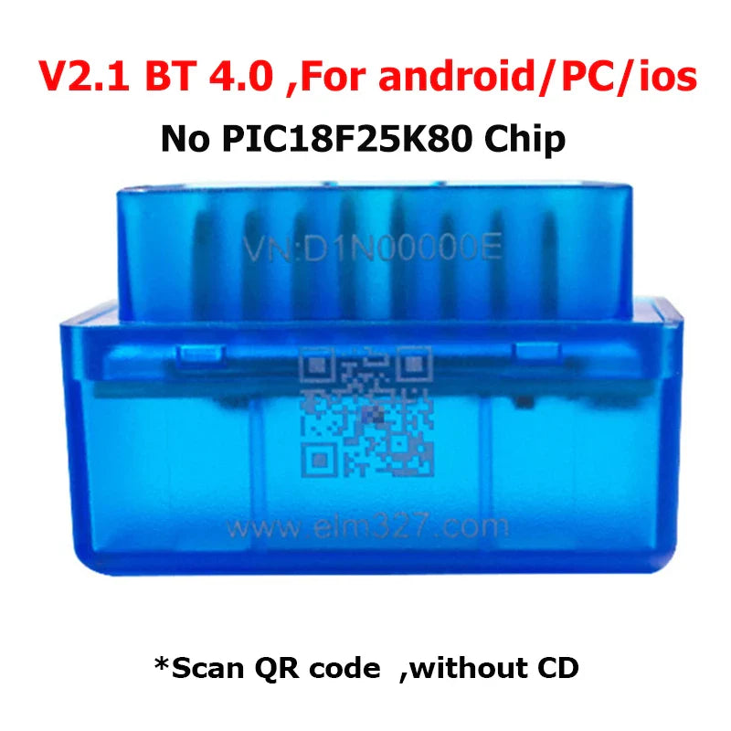 ELM327 V1.5 Bluetooth OBD2 Scanner – PIC18F25K80 Dual PCB