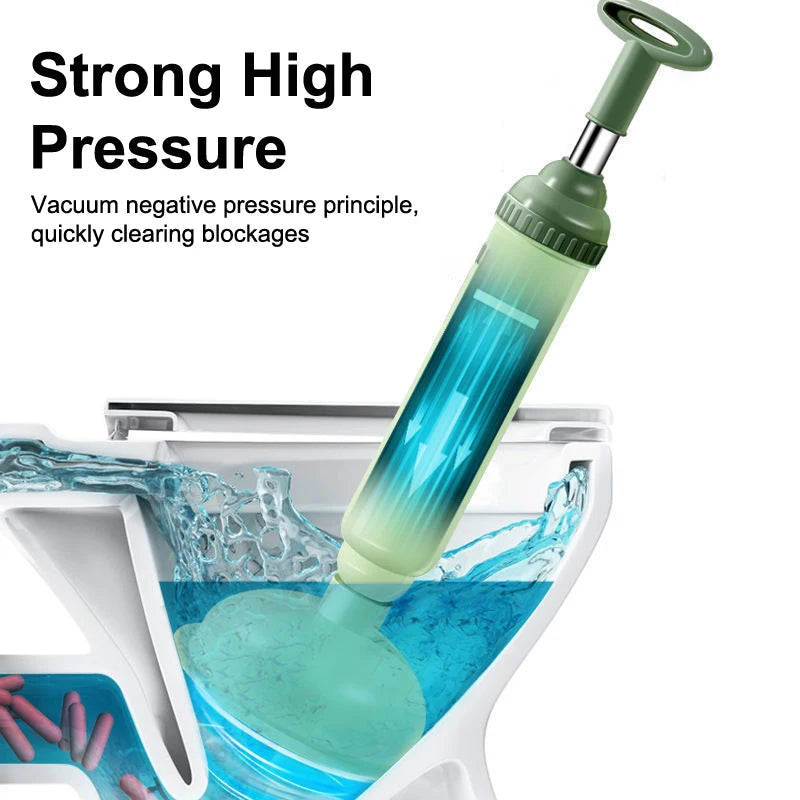Toilet Plunger,Powerful High-pressure Drain Plunger Suction Cups,Toilet Unblocker Vacuum Plunger,Unblocker Suitable For Toilet Peaceful Pleasures Health and Wellness