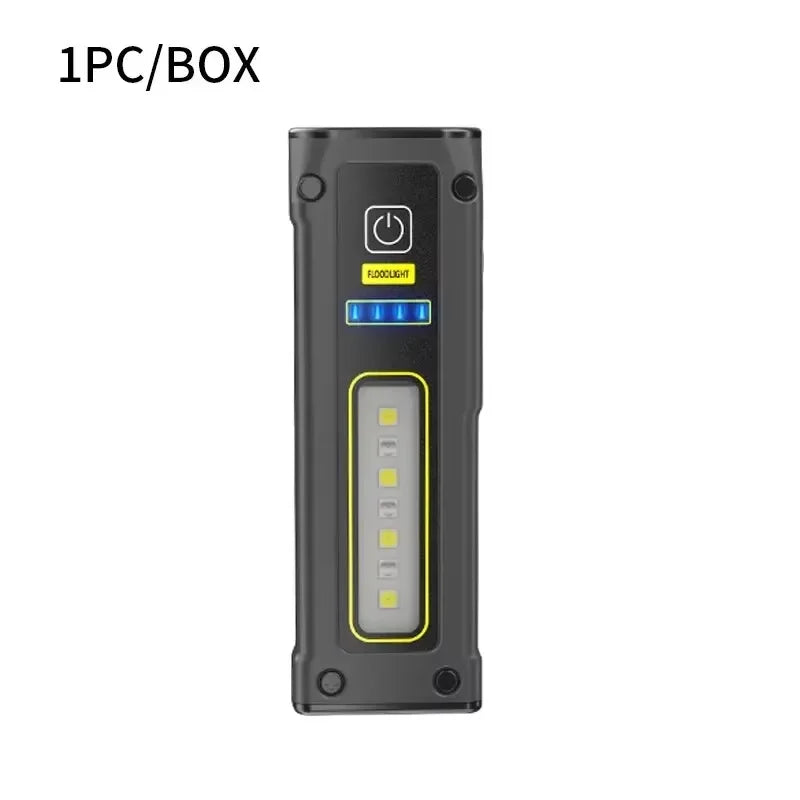 5-in-1 LED Flashlight SOS Alarm, Magnet & Power Bank Keychain