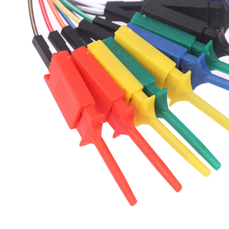 20cm Test Hook Clip Logic Analyzer Probe Clamp Kit | Chips & Pins