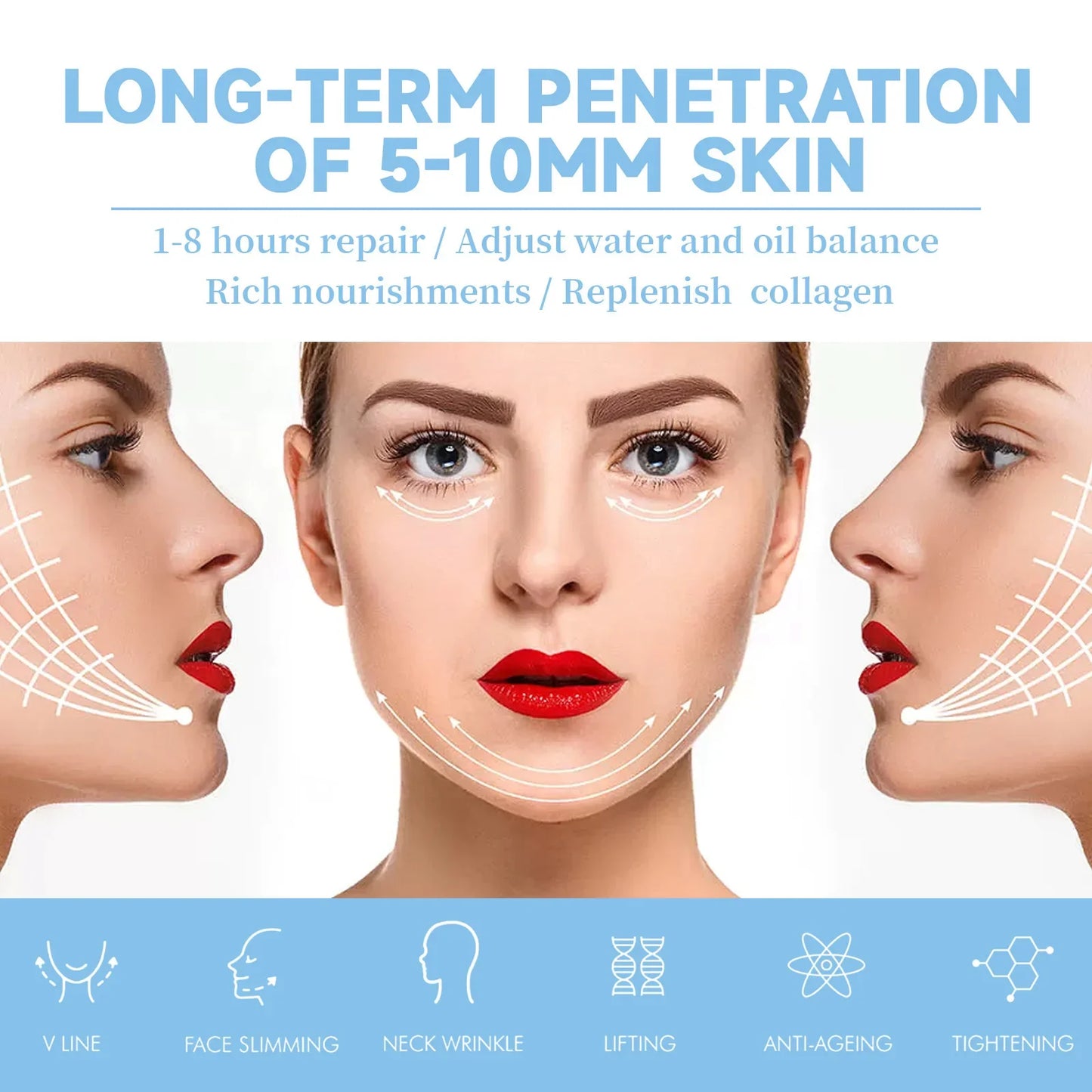 EELHOE Collagen & Hyaluronic Acid V-Shape Firming Face Mask